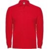 Polo Manica Lunga in Cotone - Rosso