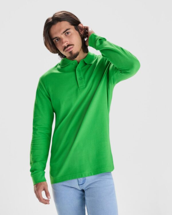 Polo Manica Lunga in Cotone - dettaglio 1