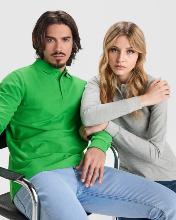 Polo Manica Lunga in Cotone - dettaglio 3