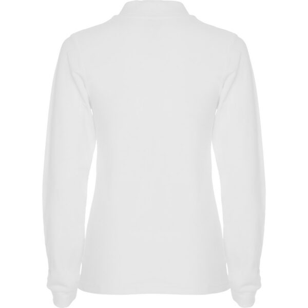 Polo Donna Manica Lunga - Bianco vista 1