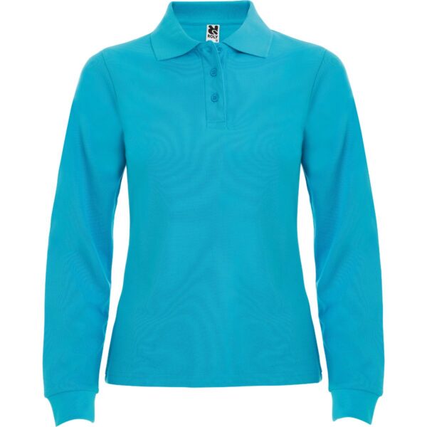 Polo Donna Manica Lunga - Turchese
