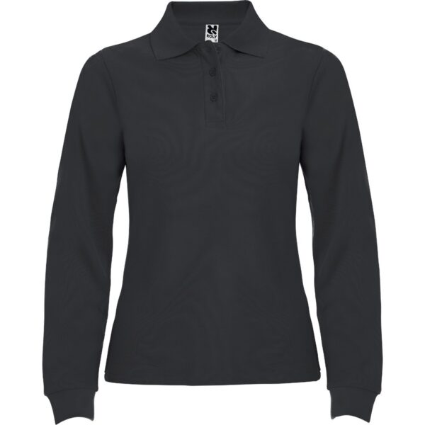 Polo Donna Manica Lunga - Piombo Scuro