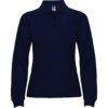 Polo Donna Manica Lunga - Blu Navy