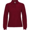 Polo Donna Manica Lunga - Granata
