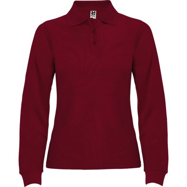 Polo Donna Manica Lunga - Granata