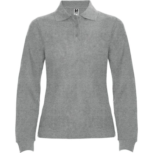 Polo Donna Manica Lunga - Grigio Vigore