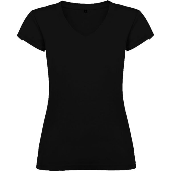 T-Shirt Donna Scollo a V - Nero