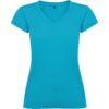 T-Shirt Donna Scollo a V - Turchese
