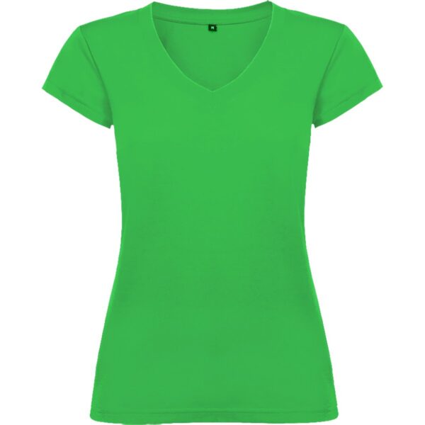 T-Shirt Donna Scollo a V - Verde Tropicale