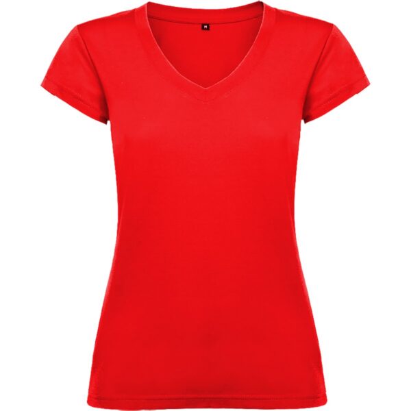 T-Shirt Donna Scollo a V - Rosso
