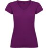 T-Shirt Donna Scollo a V - Porpora