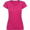 T-Shirt Donna Scollo a V - Rosa Orchidea