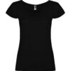 T-Shirt Donna Scollo Ampio - Nero