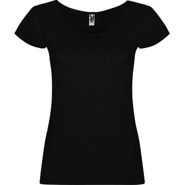 T-Shirt Donna Scollo Ampio - Nero