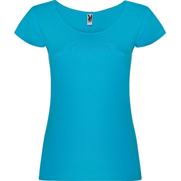 T-Shirt Donna Scollo Ampio - Turchese