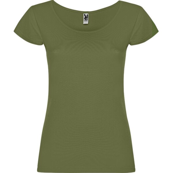 T-Shirt Donna Scollo Ampio - Verde Militare