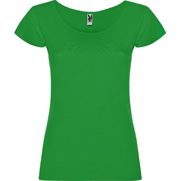 T-Shirt Donna Scollo Ampio - Verde Tropicale