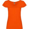 T-Shirt Donna Scollo Ampio - Fire Orange