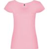 T-Shirt Donna Scollo Ampio - Rosa Chiaro