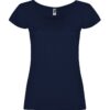T-Shirt Donna Scollo Ampio - Blu Navy