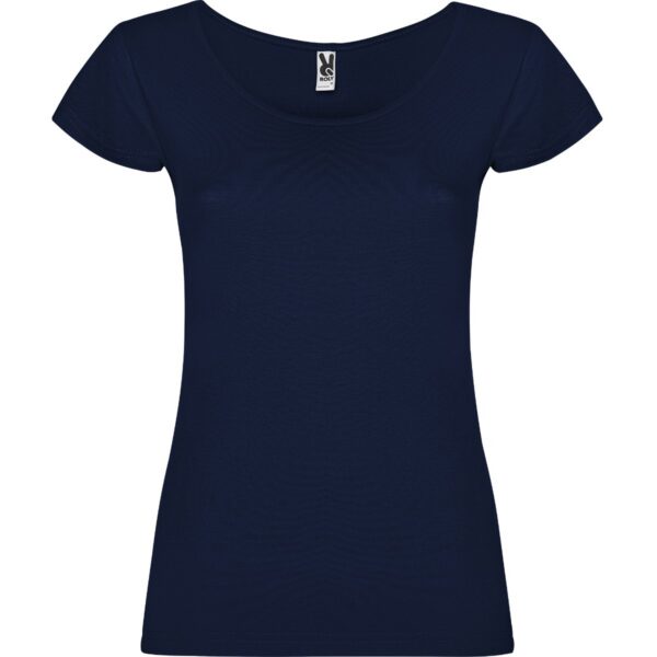 T-Shirt Donna Scollo Ampio - Blu Navy