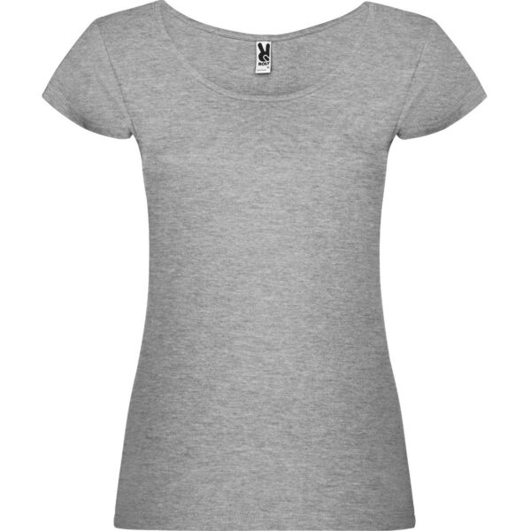 T-Shirt Donna Scollo Ampio - Grigio Vigore