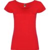 T-Shirt Donna Scollo Ampio - Rosso