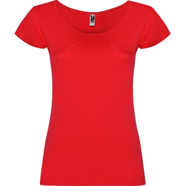 T-Shirt Donna Scollo Ampio - Rosso