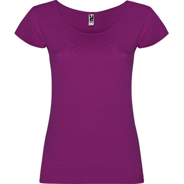 T-Shirt Donna Scollo Ampio - Porpora