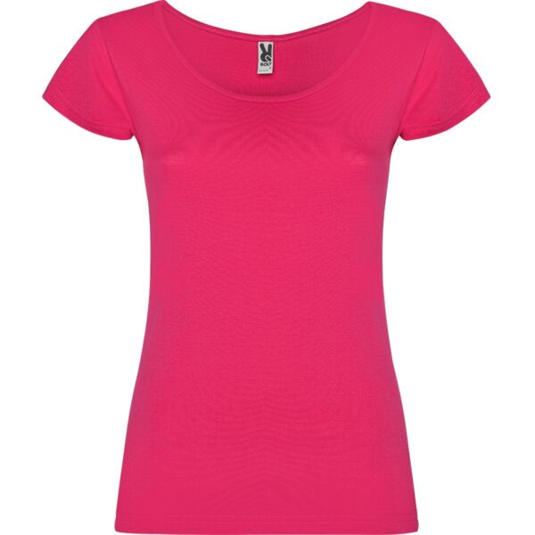 T-Shirt Donna Scollo Ampio - Rosa Orchidea