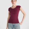 T-Shirt Donna Scollo Ampio - modello 1