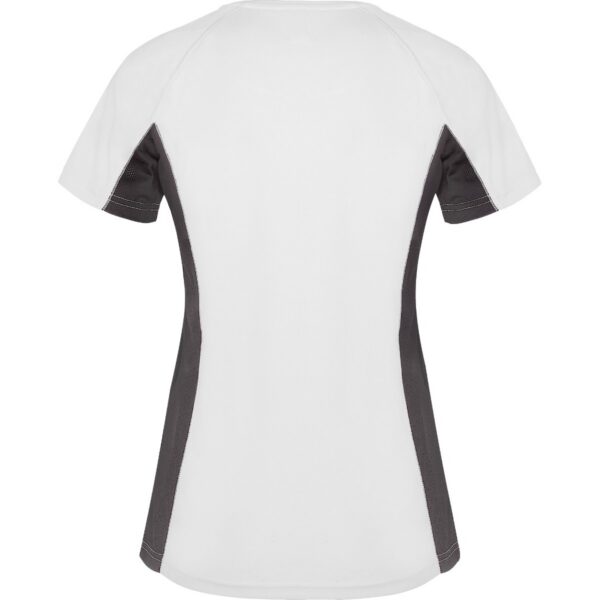 T-Shirt Tecnica Bicolore Donna - Bianco/Piombo Scuro dettaglio 1