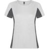 T-Shirt Tecnica Bicolore Donna - Bianco/Piombo Scuro