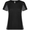 T-Shirt Tecnica Bicolore Donna - Nero/Piombo Scuro