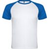 T-Shirt Tecnica Bicolore - Bianco/Royal
