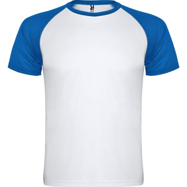 T-Shirt Tecnica Bicolore - Bianco/Royal