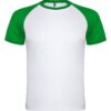 T-Shirt Tecnica Bicolore - Bianco/Verde Felce