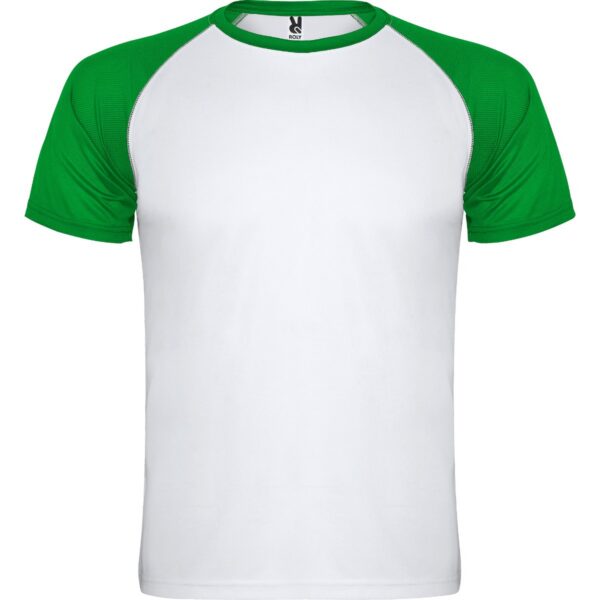 T-Shirt Tecnica Bicolore - Bianco/Verde Felce