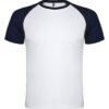 T-Shirt Tecnica Bicolore - Bianco/Blu Navy