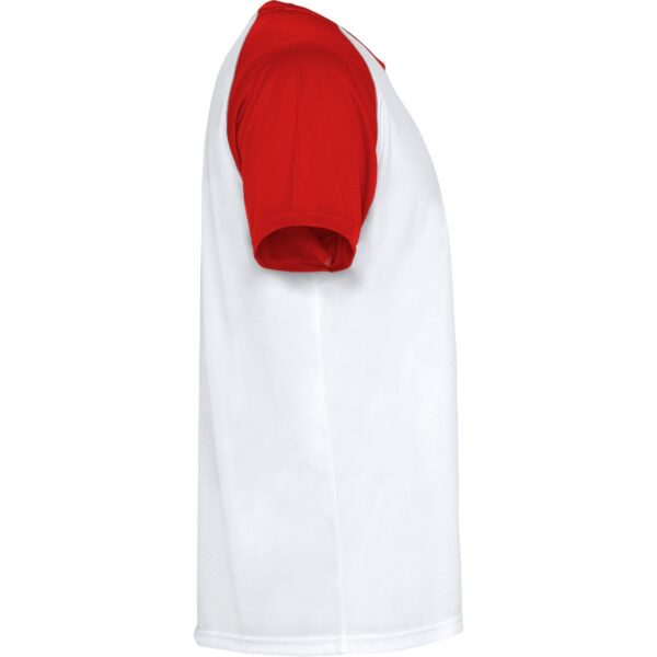 T-Shirt Tecnica Bicolore - Bianco/Rosso dettaglio 3
