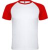 T-Shirt Tecnica Bicolore - Bianco/Rosso