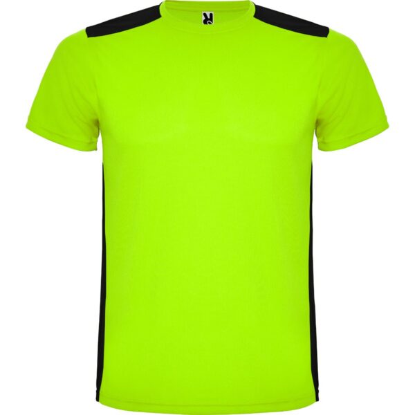 T-Shirt Tecnica Bicolore - Lime Punch/Nero