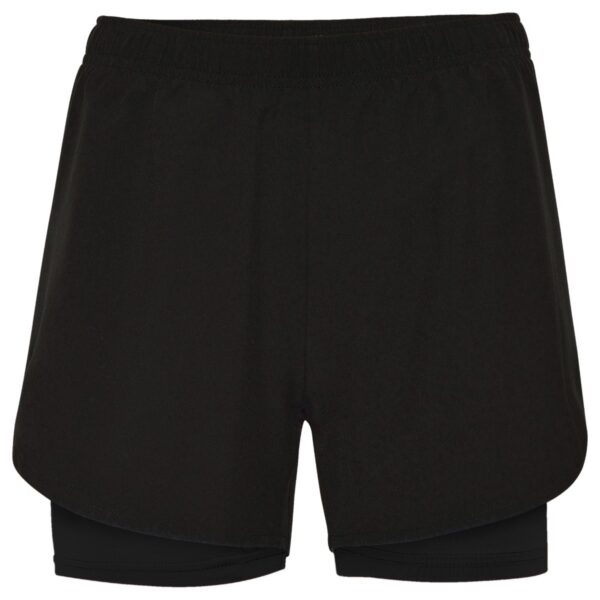 Short da corsa in tessuto leggero - Nero/Nero
