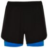 Short da corsa in tessuto leggero - Nero/Royal
