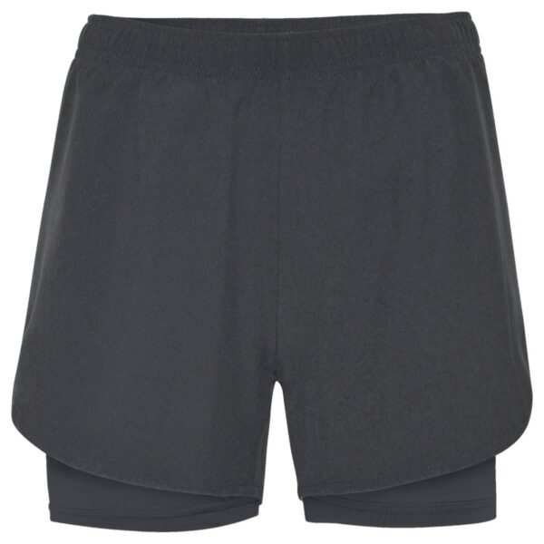 Short da corsa in tessuto leggero - Ebano/Ebano