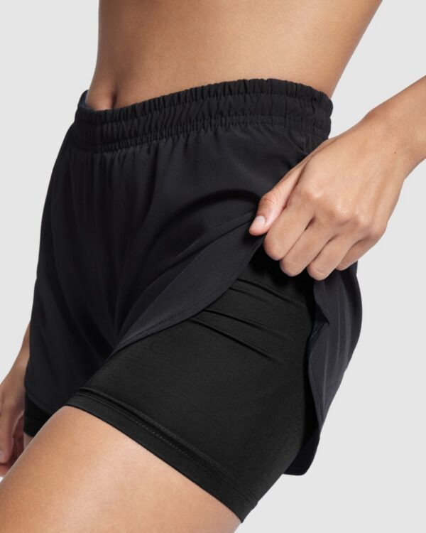 Short da corsa in tessuto leggero - dettaglio 1