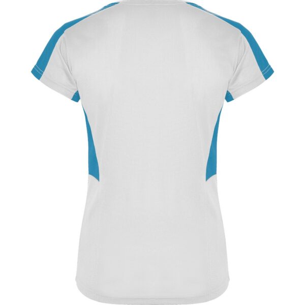 T-Shirt Tecnica Donna - Bianco/Turchese dettaglio 1