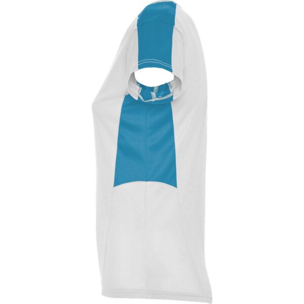 T-Shirt Tecnica Donna - Bianco/Turchese dettaglio 2