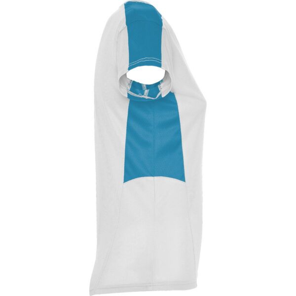 T-Shirt Tecnica Donna - Bianco/Turchese dettaglio 3