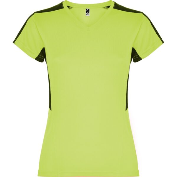 T-Shirt Tecnica Donna - Lime Punch/Nero